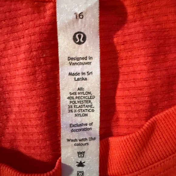 lululemon athletica Vibrant Coral Muscle Tank - Picture 3 of 4